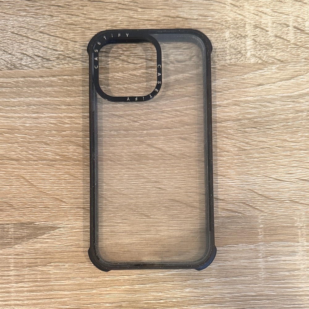 Casetify Transparent Black Phone Case